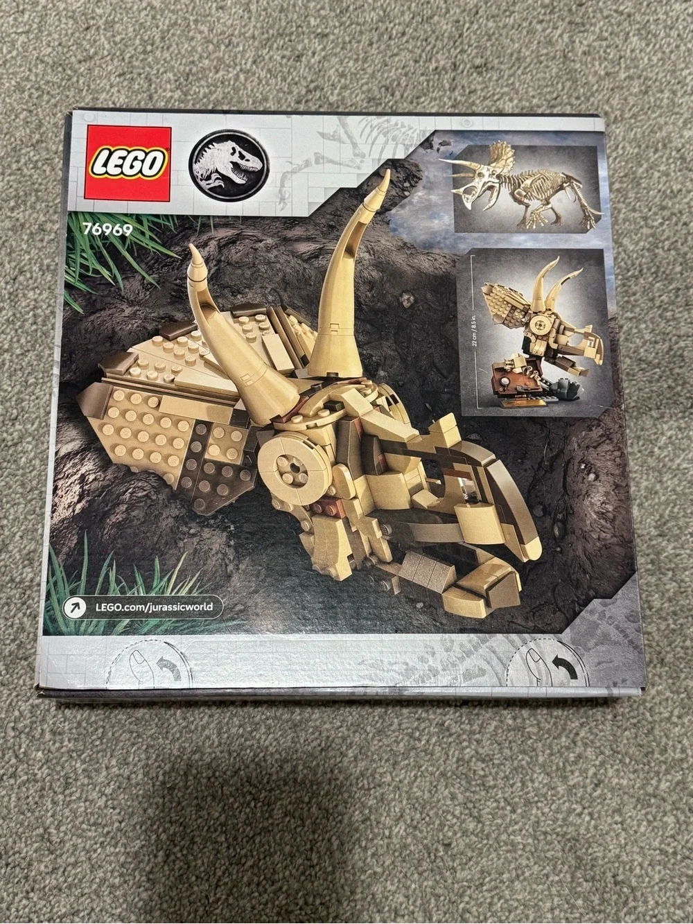 🦖NEW Unopened Unused LEGO Jurassic World Triceratops Fossils Set 76969